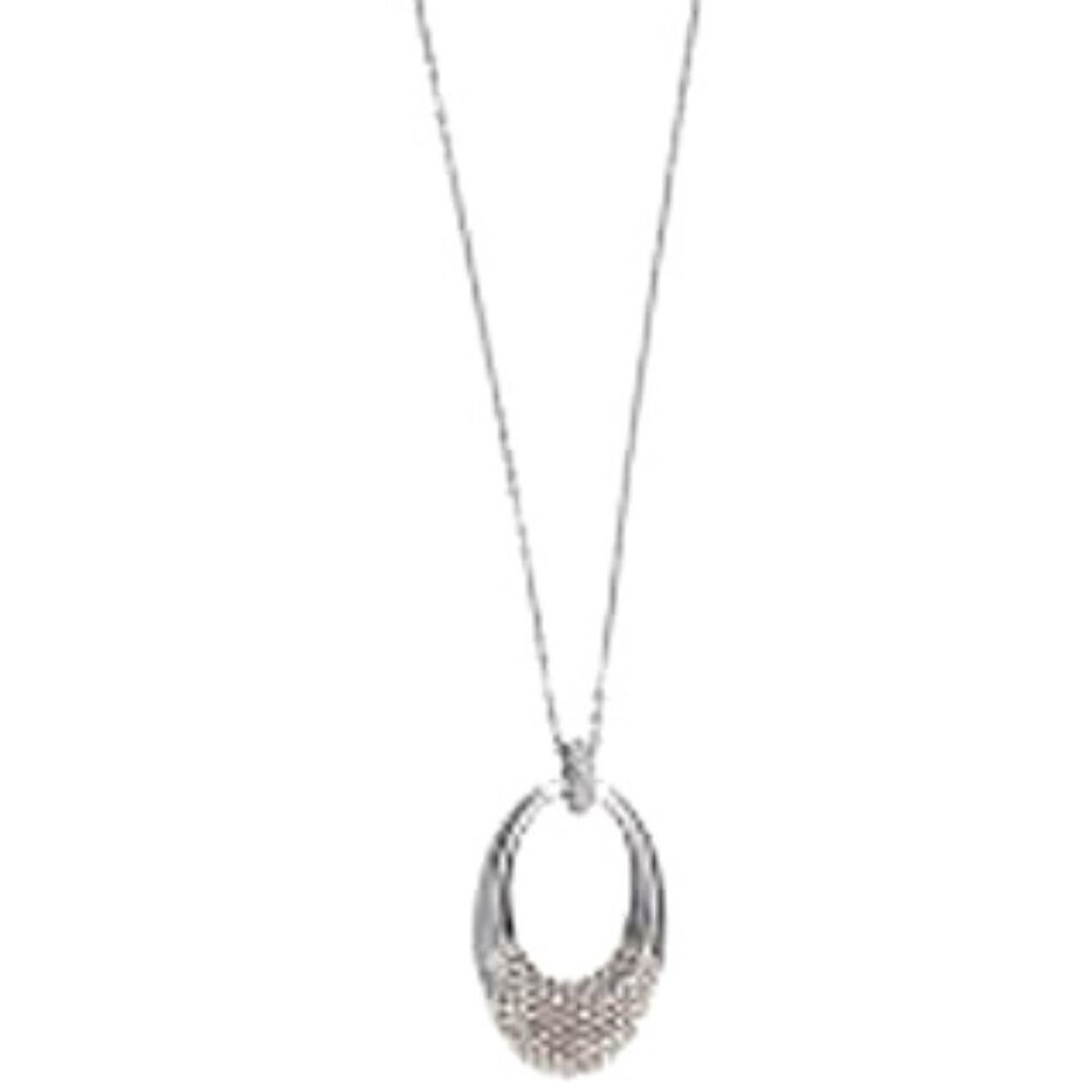 Swarovski Degree Clear Crystal Rhodium Large Pendant 158850 - Picture 3 of 5